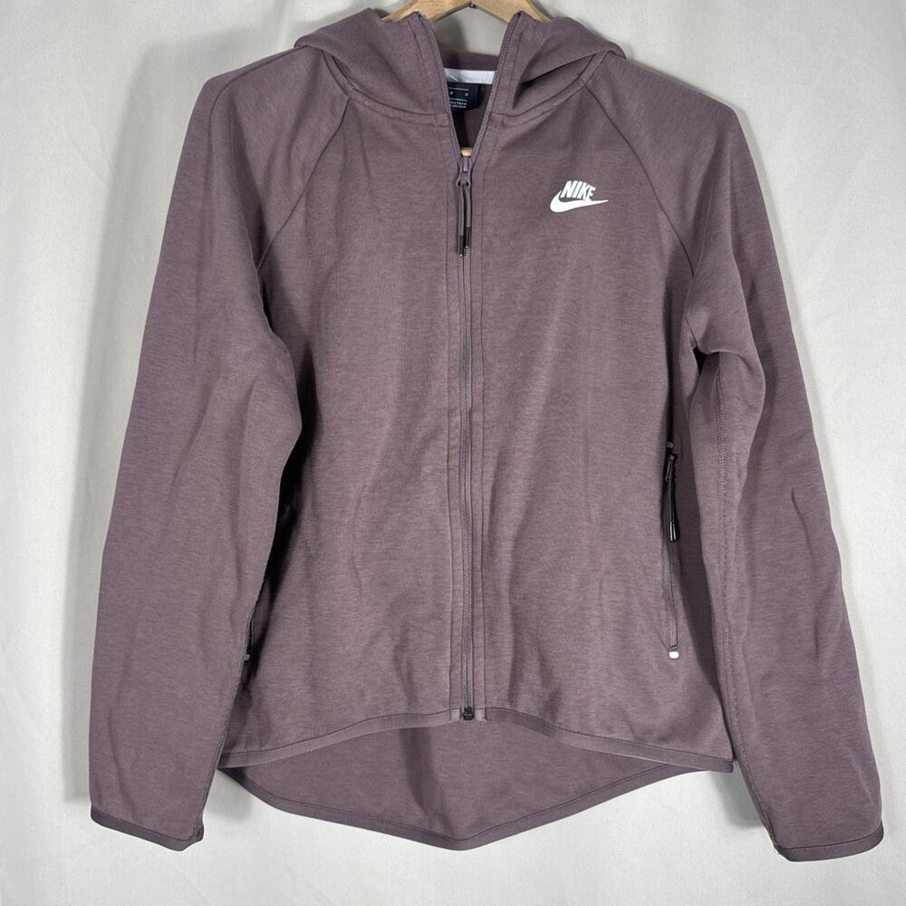 Nike Women’s Medium Full Zip Hoodie Jacket Mauve Purple Sportswear Athleisure